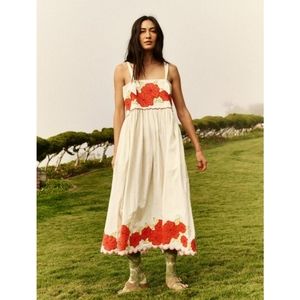 The Great The Applique Floral Horizon Dress